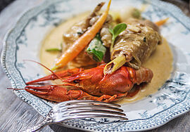 Poulet du Gers aux Ecrevisses - Agrandir l'image (fenêtre modale)