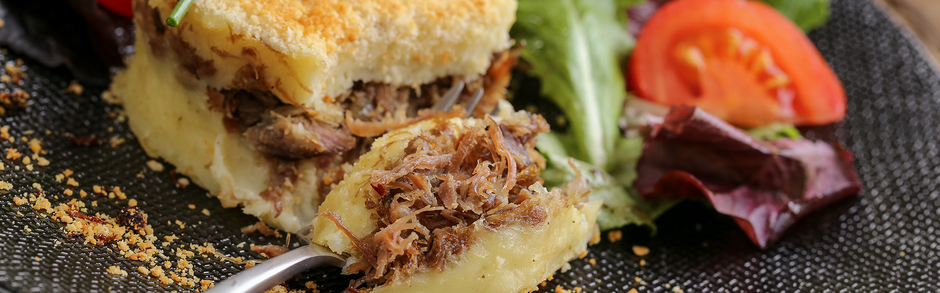 Parmentier de Canard au Vin Rouge